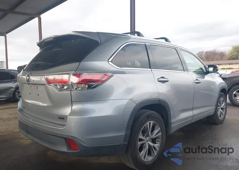 2015 Toyota Highlander Xle V6 из США, поврежденный, VIN 5TDKKRFH5FS100721
